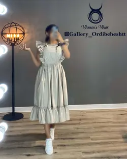 پیراهن آستین حلزونی - کد 984