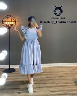 پیراهن آستین حلزونی - کد 984