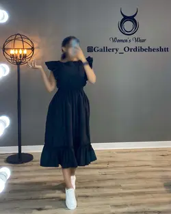 پیراهن آستین حلزونی - کد 984