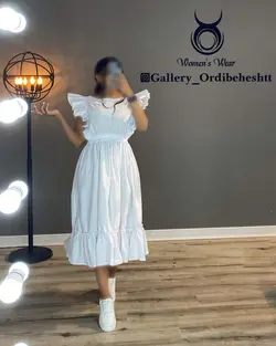 پیراهن آستین حلزونی - کد 984