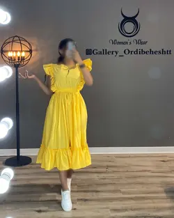 پیراهن آستین حلزونی - کد 984