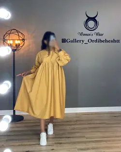 پیراهن آستین پف - کد 953