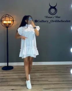 پیراهن آستین حلزونی - کد 997