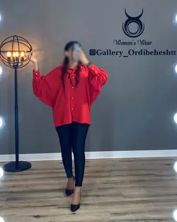 شومیز دکمه صدفی - کد 966