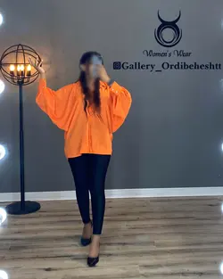 شومیز دکمه صدفی - کد 966