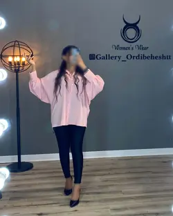 شومیز دکمه صدفی - کد 966