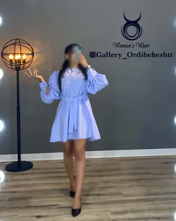 پیراهن آستین پف - کد 987