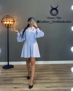 پیراهن آستین پف - کد 987