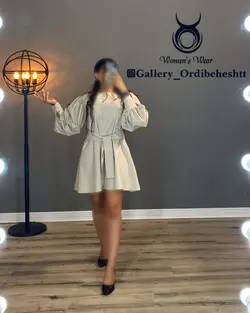 پیراهن آستین پف - کد 987