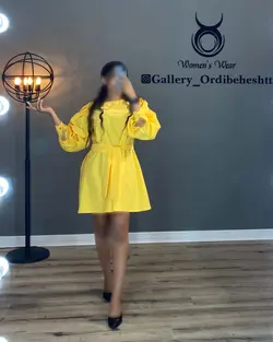 پیراهن آستین پف - کد 987