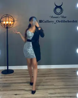 پیراهن یک طرفه پولکی - کد 988