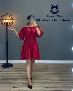 پیراهن یقه قایقی - کد 986