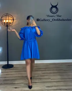 پیراهن یقه قایقی - کد 986