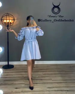 پیراهن یقه قایقی - کد 986