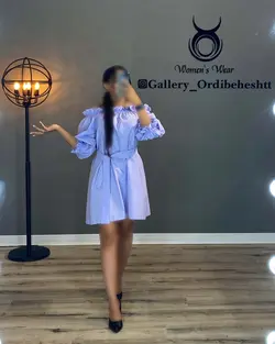 پیراهن یقه قایقی - کد 986