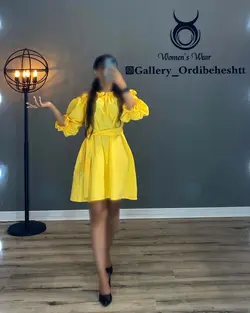 پیراهن یقه قایقی - کد 986