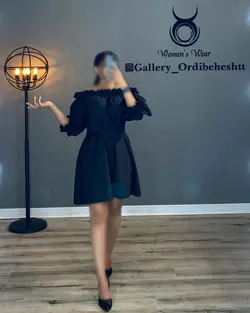 پیراهن یقه قایقی - کد 986