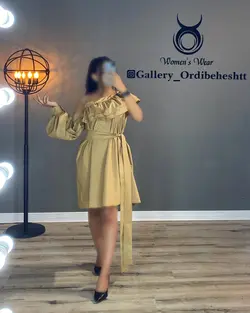 پیراهن یقه رومی - کد 971