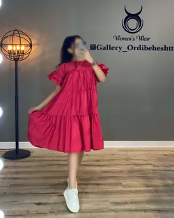 پیراهن آستین دو چین - کد 945