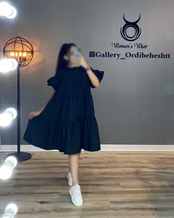 پیراهن آستین دو چین - کد 945