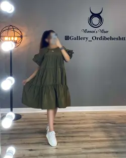 پیراهن آستین دو چین - کد 945