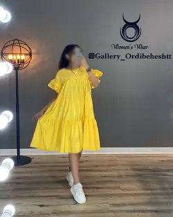 پیراهن آستین دو چین - کد 945