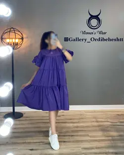 پیراهن آستین دو چین - کد 945