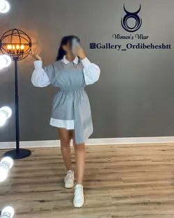 پیراهن یک طرف بلند - کد 899