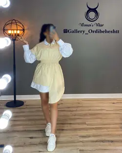 پیراهن یک طرف بلند - کد 899