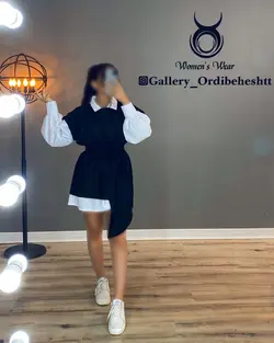 پیراهن یک طرف بلند - کد 899