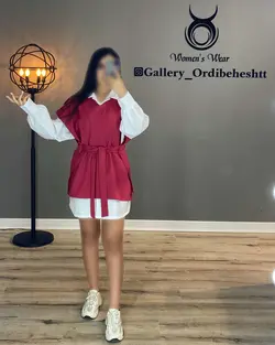 شومیز دو تیکه - کد 887