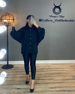 شومیز دکمه صدفی - کد 903