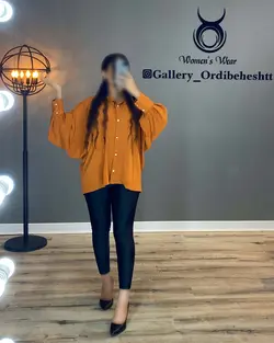 شومیز دکمه صدفی - کد 903