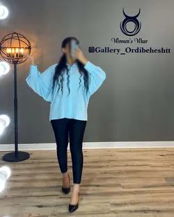 شومیز دکمه صدفی - کد 903