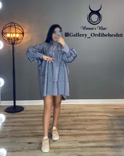 پیراهن یقه سه سانتی - کد 933