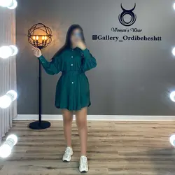 پیراهن آستین پلیسه - کد 862