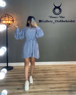 پیراهن آستین پف - کد 924