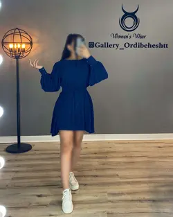 پیراهن آستین پف - کد 924