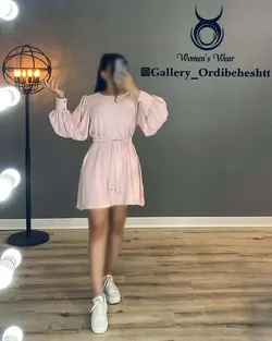 پیراهن آستین پف - کد 924