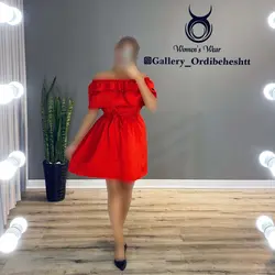 پیراهن یقه قایقی - کد 637