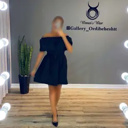 پیراهن یقه قایقی - کد 637