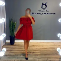 پیراهن یقه قایقی - کد 637