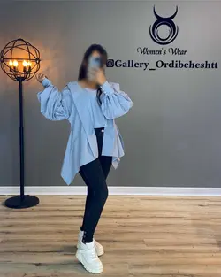 شومیز آستین پف - کد 799