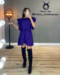 پیراهن آستین چین دار - کد 794