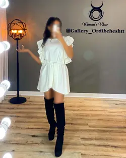 پیراهن آستین چین دار - کد 794