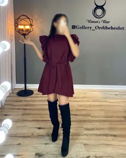 پیراهن آستین چین دار - کد 794