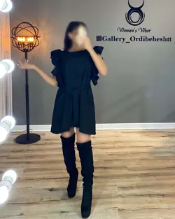 پیراهن آستین چین دار - کد 794