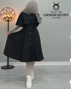 پیراهن شنل دار - کد 2004