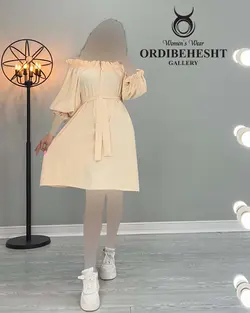 پیراهن یقه قایقی - کد 2040