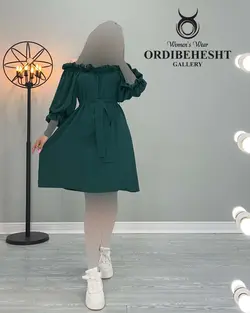 پیراهن یقه قایقی - کد 2040